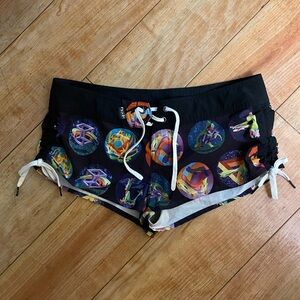 Volcom Black Abstract Design Board Shorts